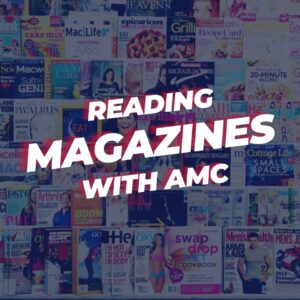 Poster "Reading Magazines with AMC"